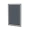 Ghent Enclosed Bulletin Board, 1 Door, Fabric, 3 ft H x 2 ft W, Gray PA13624F-91 - alternate 1